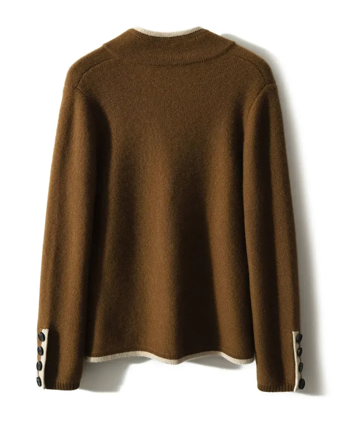 Cardigan damski z guzikami i kieszeniami | N&W - 4