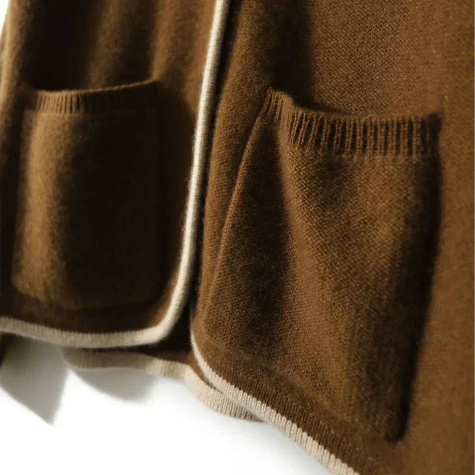 Cardigan damski z guzikami i kieszeniami | N&W - 6