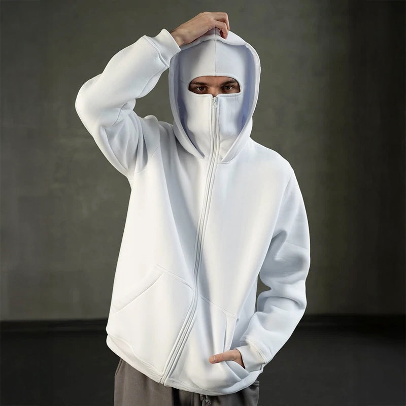 Hoodie Męski z Balaklawą – Wygodny Krój z Kieszeniami | N&W - 1