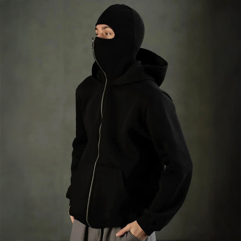 Hoodie Męski z Balaklawą – Wygodny Krój z Kieszeniami | N&W - 2