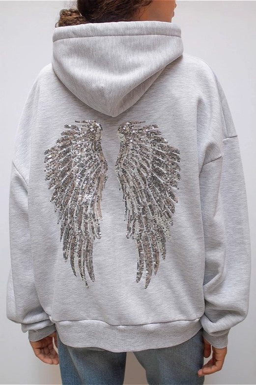 Hoodie Damski z Kapturem i Efektownym Wzorem | N&W - 4