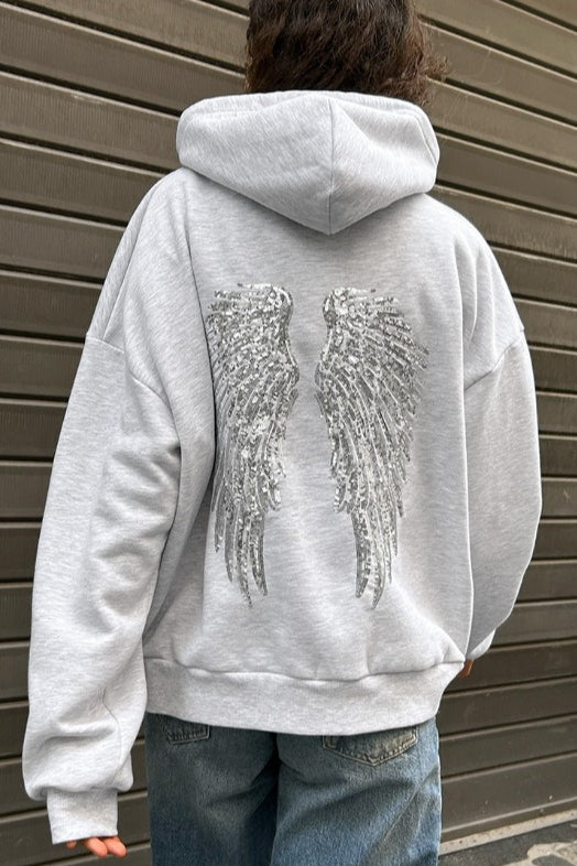 Hoodie Damski z Kapturem i Efektownym Wzorem | N&W - 5