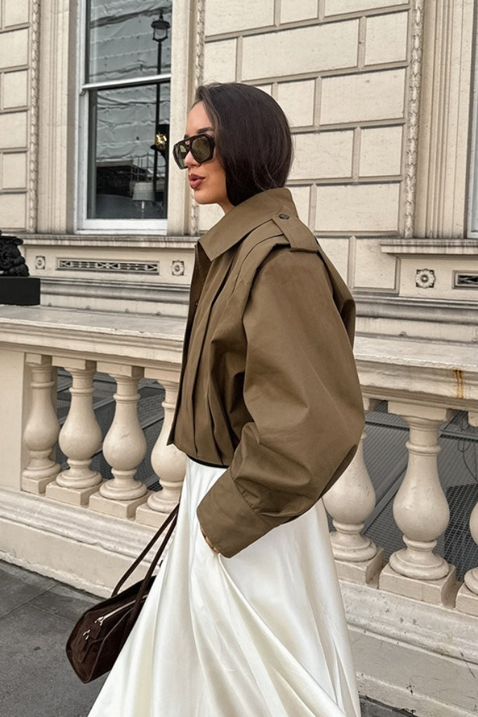 Kurtka Damska Oversized z Balonowymi Rękawami | N&W - 6