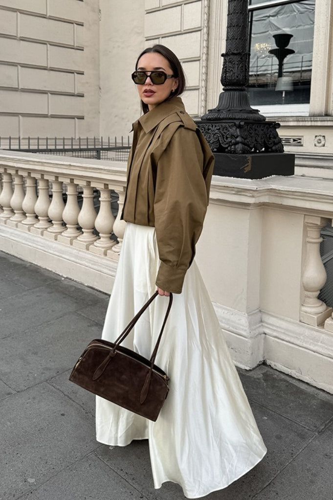Kurtka Damska Oversized z Balonowymi Rękawami | N&W - 8