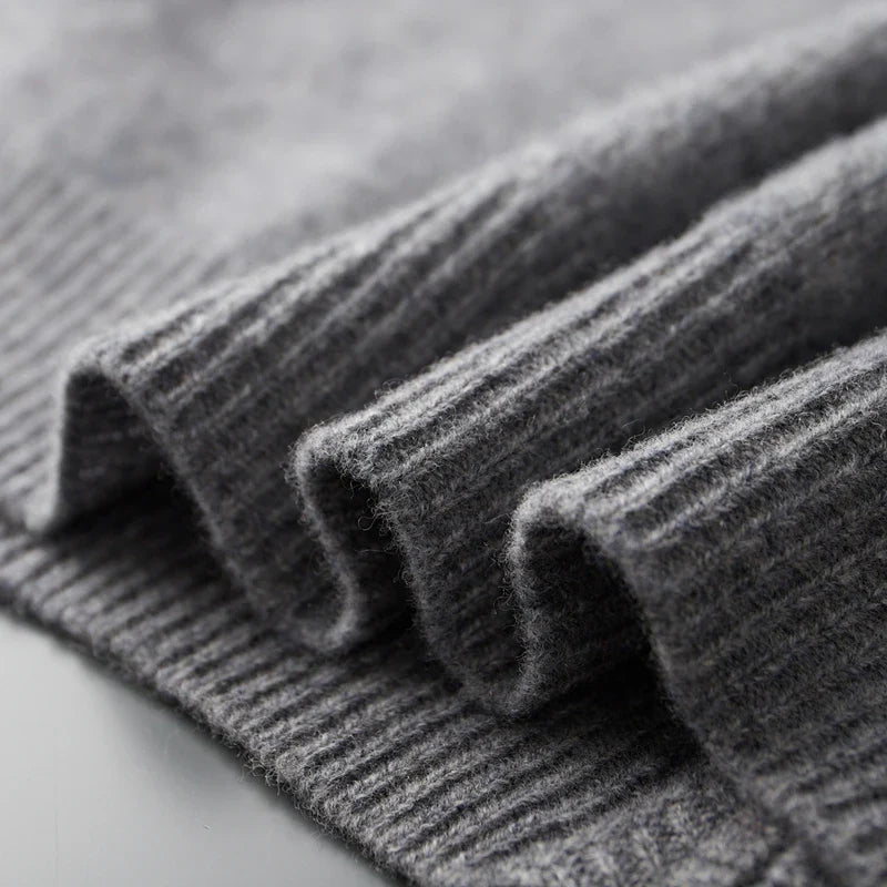 Sweter męski z zamkiem błyskawicznym i stójką | N&W - 13