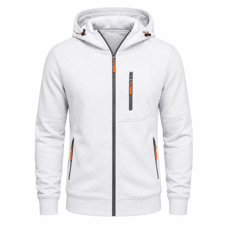 Hoodie męski z regulowanym kapturem i kieszeniami | N&W - 16