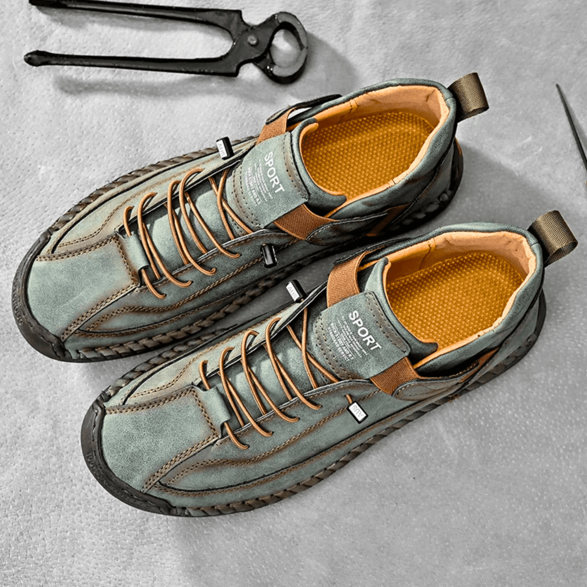 Męskie Buty Casual z wygodnym zapięciem na rzep i sportowym fasonem | N&W - 6