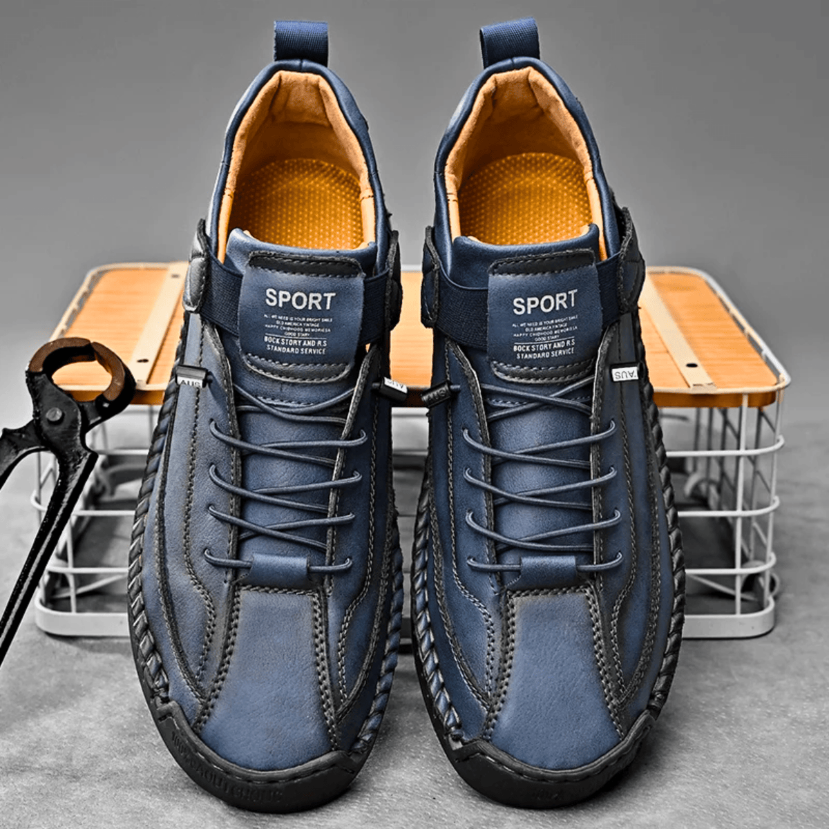 Męskie Buty Casual z wygodnym zapięciem na rzep i sportowym fasonem | N&W - 11