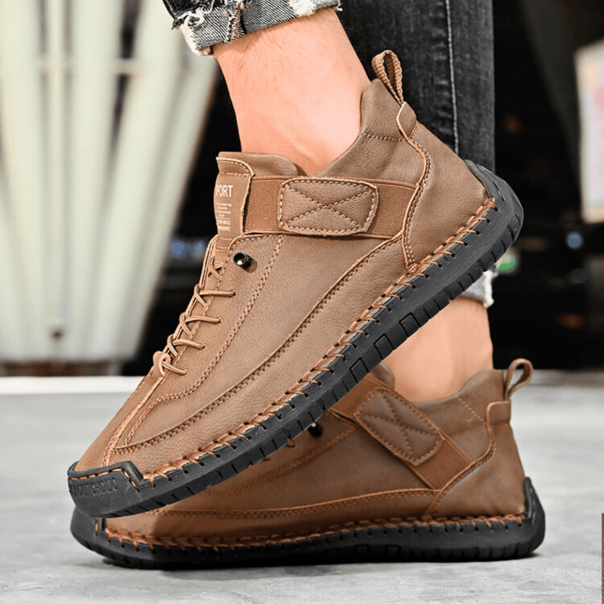 Męskie Buty Casual z wygodnym zapięciem na rzep i sportowym fasonem | N&W - 19