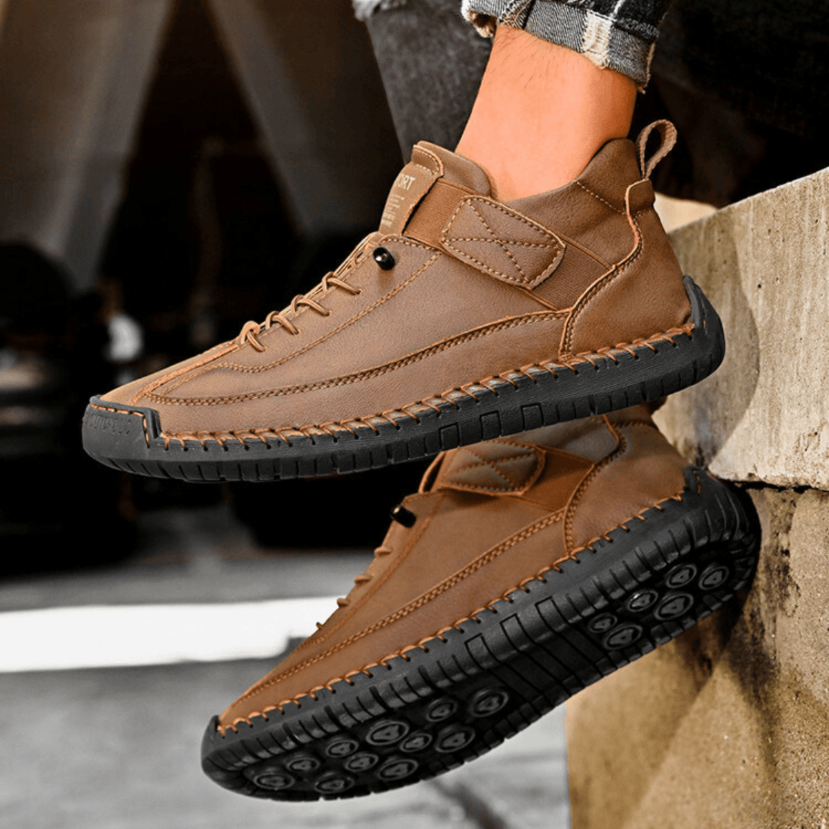 Męskie Buty Casual z wygodnym zapięciem na rzep i sportowym fasonem | N&W - 21