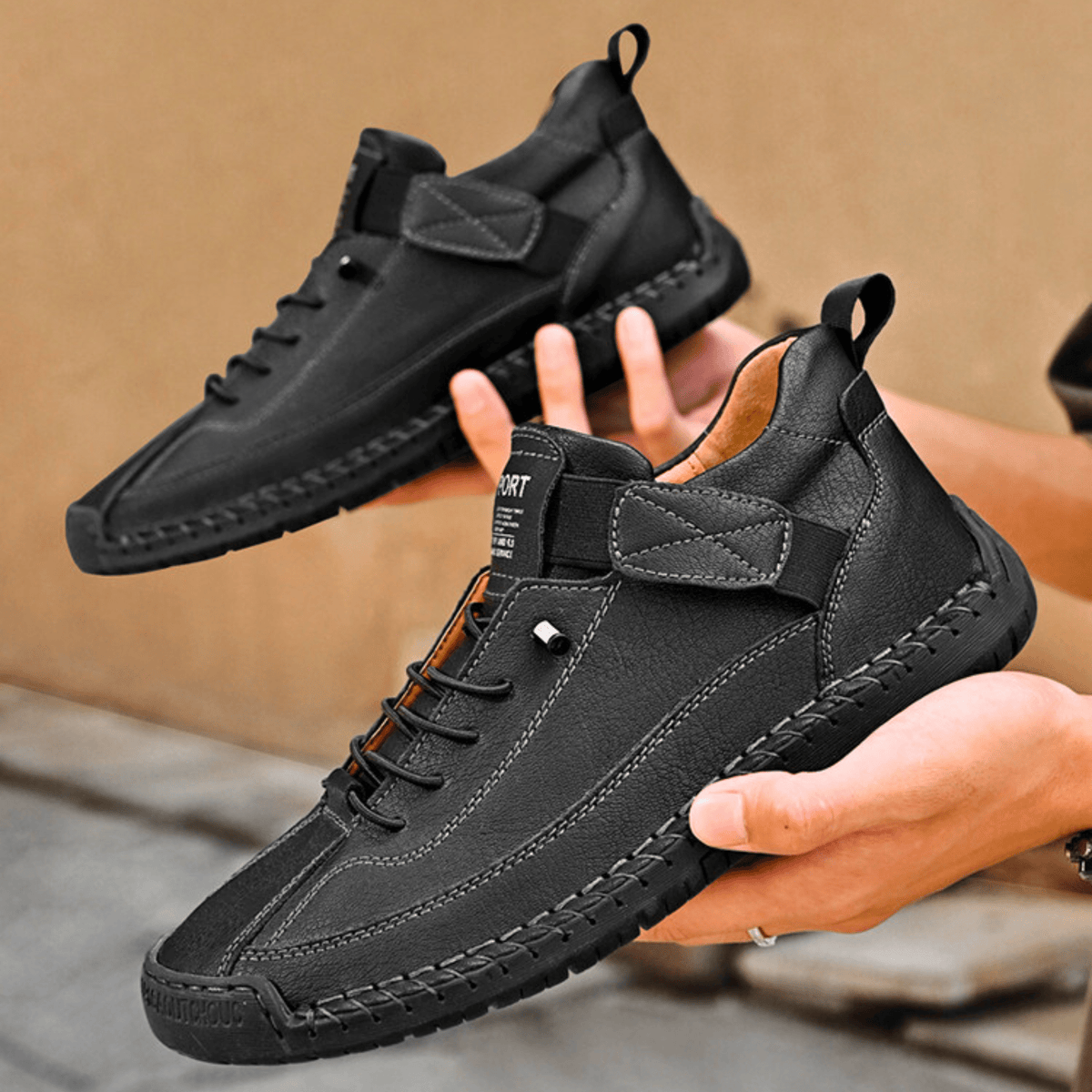 Męskie Buty Casual z wygodnym zapięciem na rzep i sportowym fasonem | N&W - 22