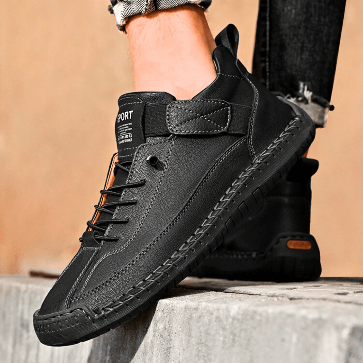 Męskie Buty Casual z wygodnym zapięciem na rzep i sportowym fasonem | N&W - 23