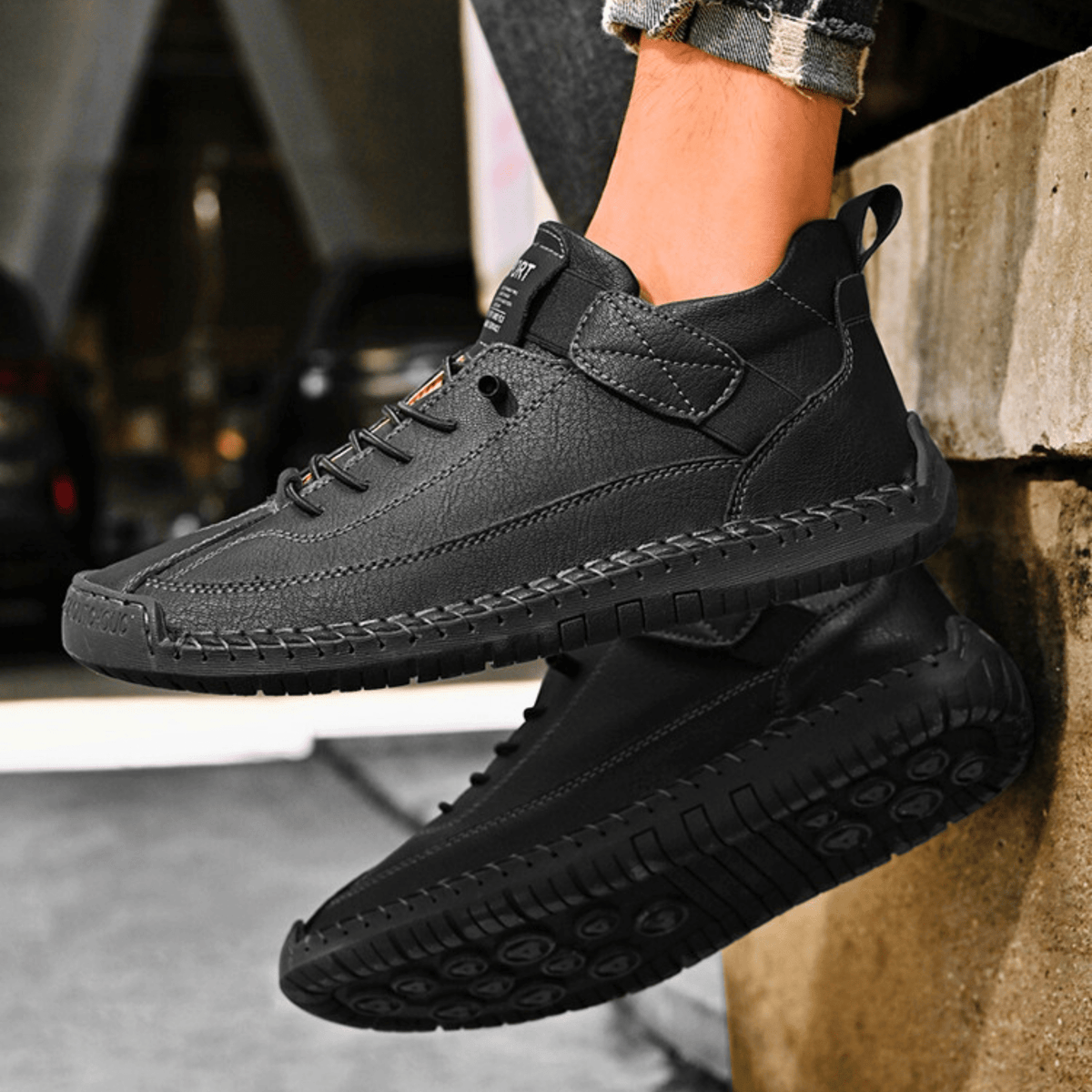 Męskie Buty Casual z wygodnym zapięciem na rzep i sportowym fasonem | N&W - 24