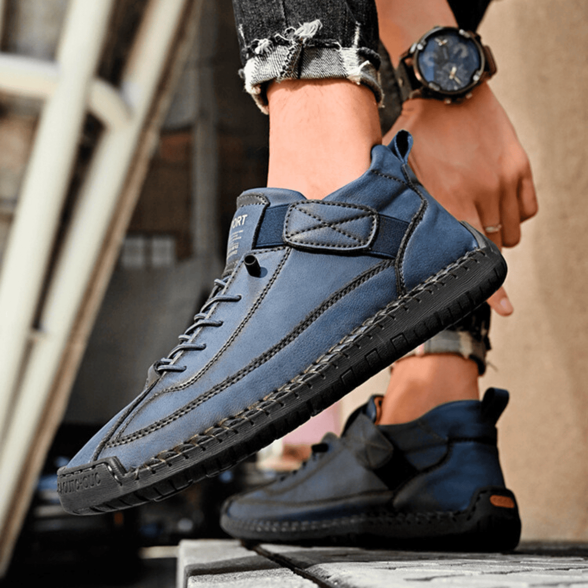 Męskie Buty Casual z wygodnym zapięciem na rzep i sportowym fasonem | N&W - 25