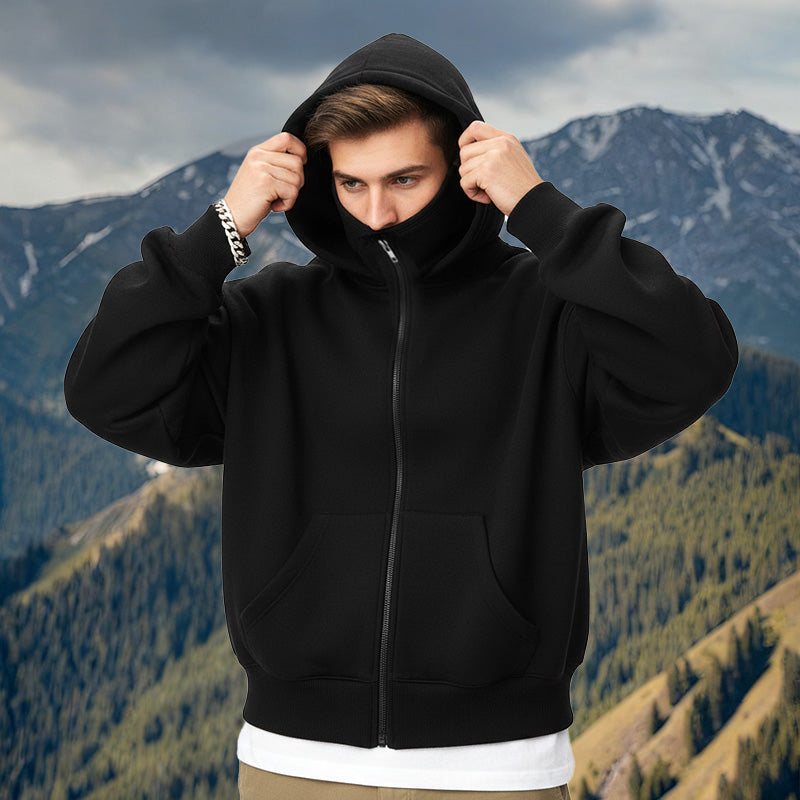 Hoodie męski z kapturem i dużą kieszenią | N&W - 1