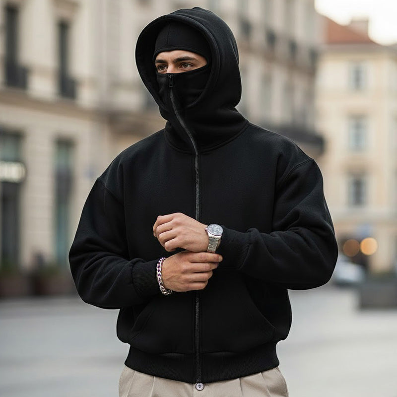 Hoodie męski z kapturem i dużą kieszenią | N&W - 3