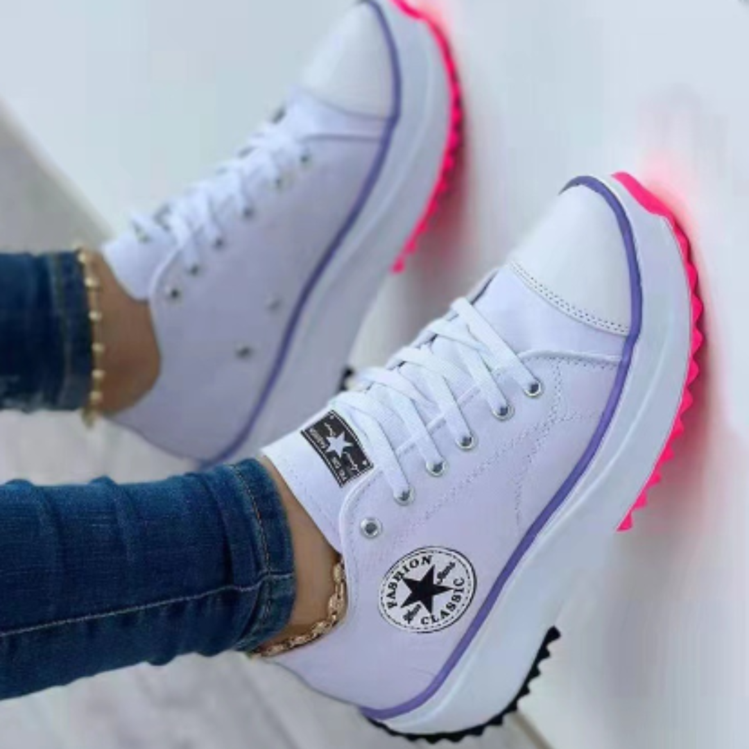 Sneakersy damskie z podświetlaną podeszwą i wygodnym krojem | N&W - 2