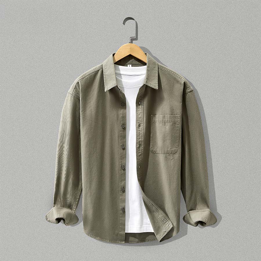 Koszula męska Button-Down z kieszonką | N&W - 2