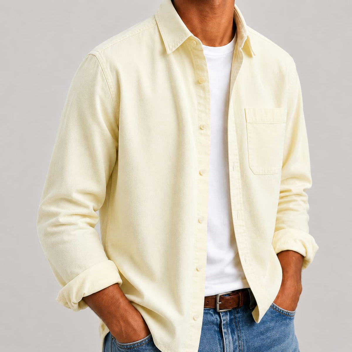 Koszula męska Button-Down z kieszonką | N&W - 10