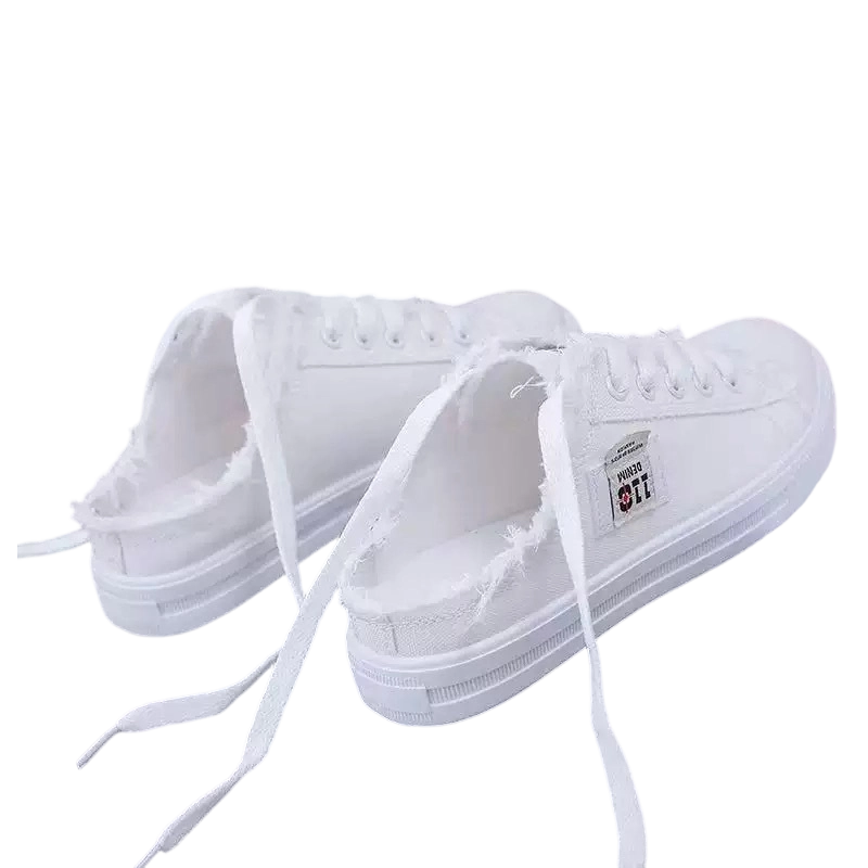 Sneakersy damskie z odkrytą piętą i przetarciami | N&W - 9
