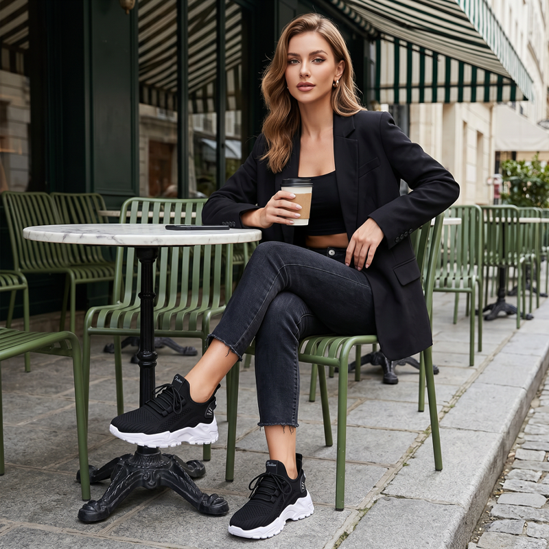 Sneakersy damskie z wygodnym krojem i lekką podeszwą | N&W - 2