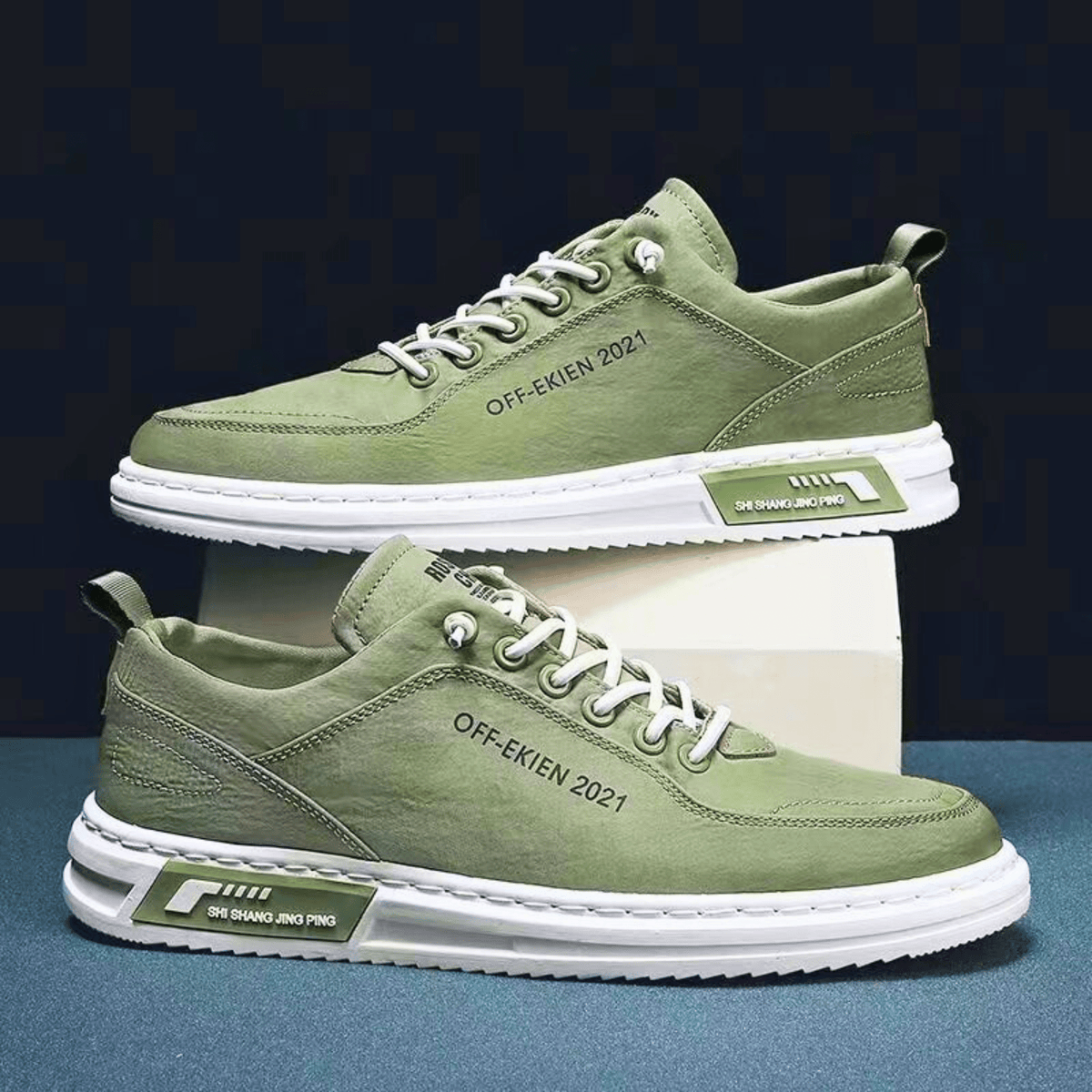 Sneakersy Męskie z Komfortowym Fasonem i Wyrazistym Detalem | N&W - 1 - Nowa-aura