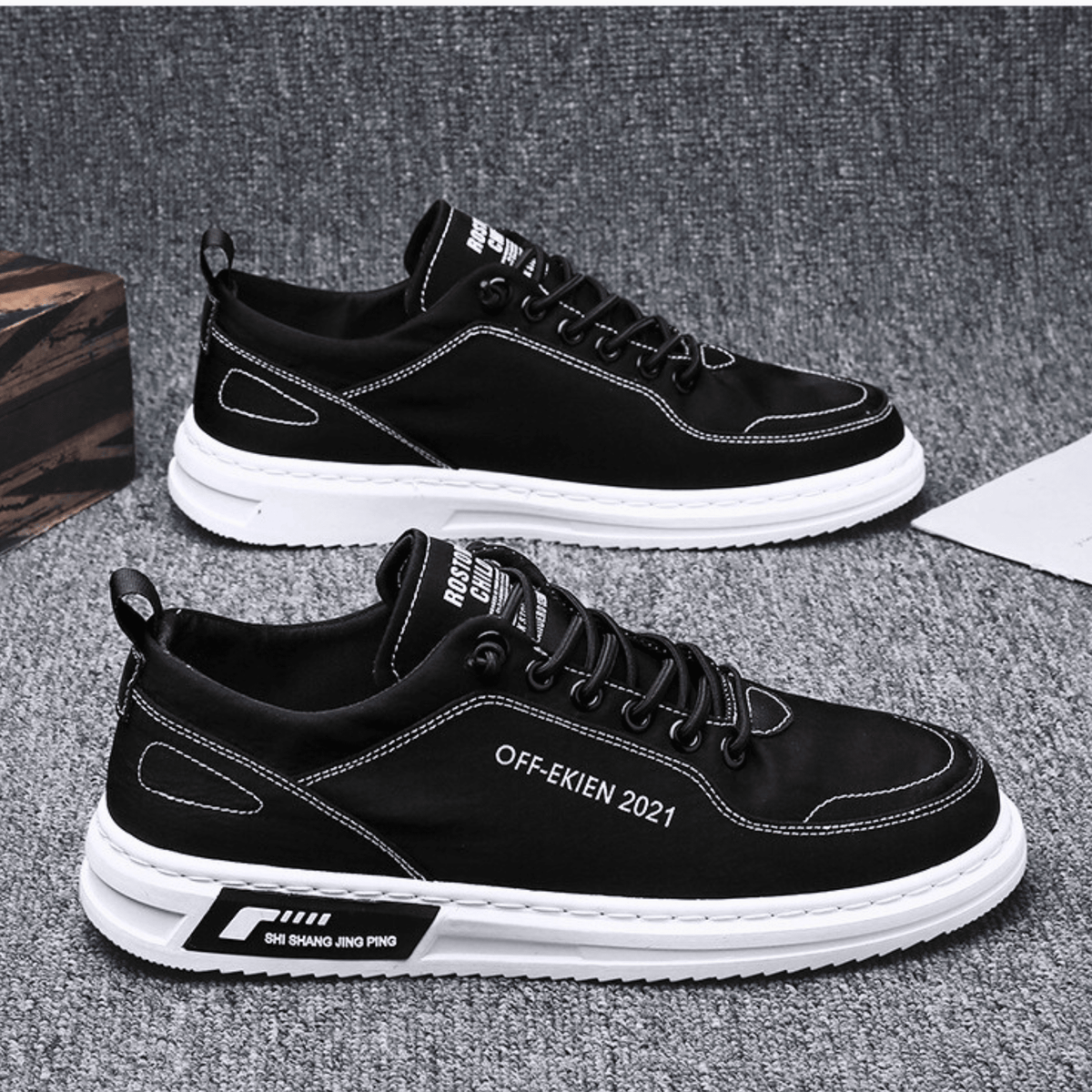 Sneakersy Męskie z Komfortowym Fasonem i Wyrazistym Detalem | N&W - 9 - Nowa-aura