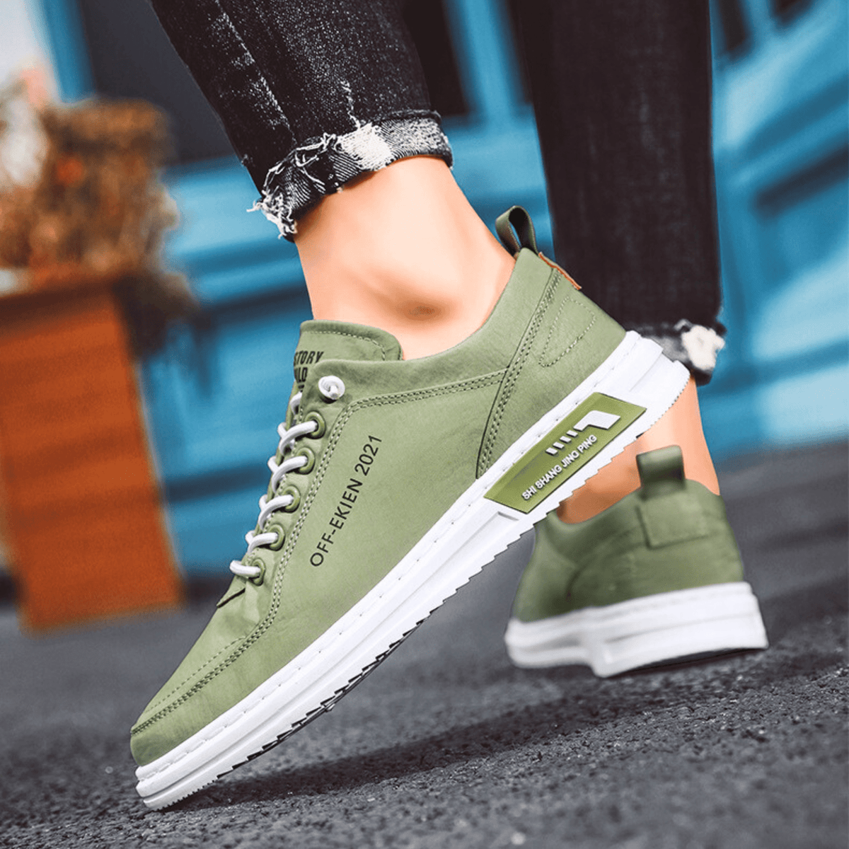 Sneakersy Męskie z Komfortowym Fasonem i Wyrazistym Detalem | N&W - 12 - Nowa-aura