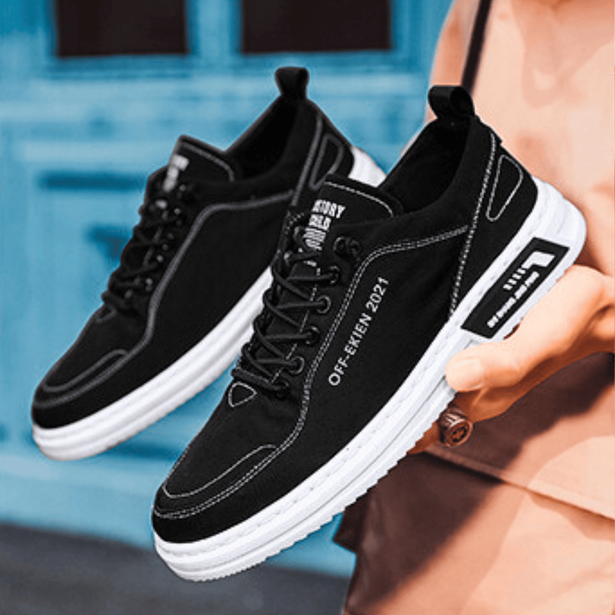 Sneakersy Męskie z Komfortowym Fasonem i Wyrazistym Detalem | N&W - 16 - Nowa-aura
