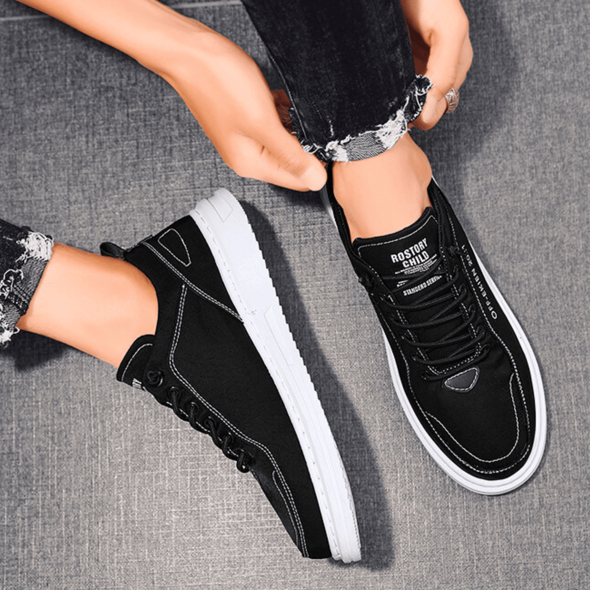 Sneakersy Męskie z Komfortowym Fasonem i Wyrazistym Detalem | N&W - 17 - Nowa-aura