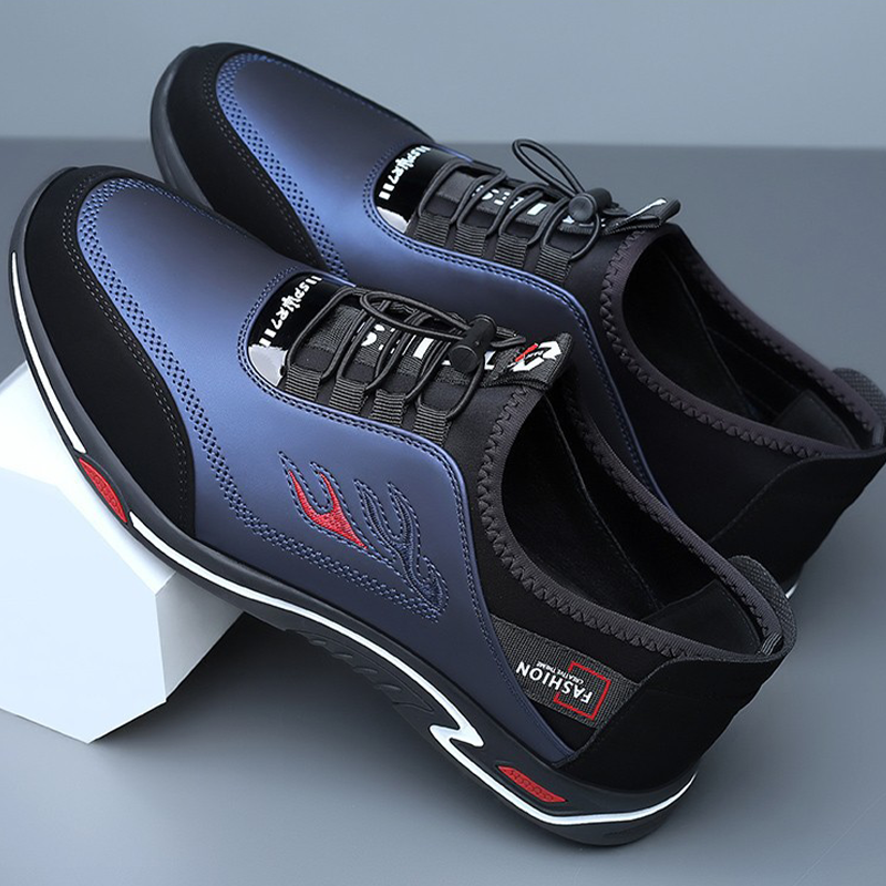 Męskie Buty Slip-On o Sportowym Kroju z Elastyczną Podeszwą | N&W - 1 - Nowa-aura