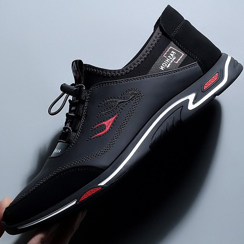 Męskie Buty Slip-On o Sportowym Kroju z Elastyczną Podeszwą | N&W - 2 - Nowa-aura