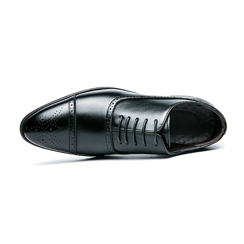 Buty Męskie Sznurowane z Cap-Toe | Elegancki Krój | N&W - 7 - Nowa-aura