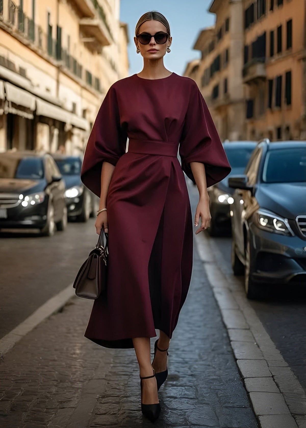 Sophie – Elegant Midi Dress for Women - Image 1