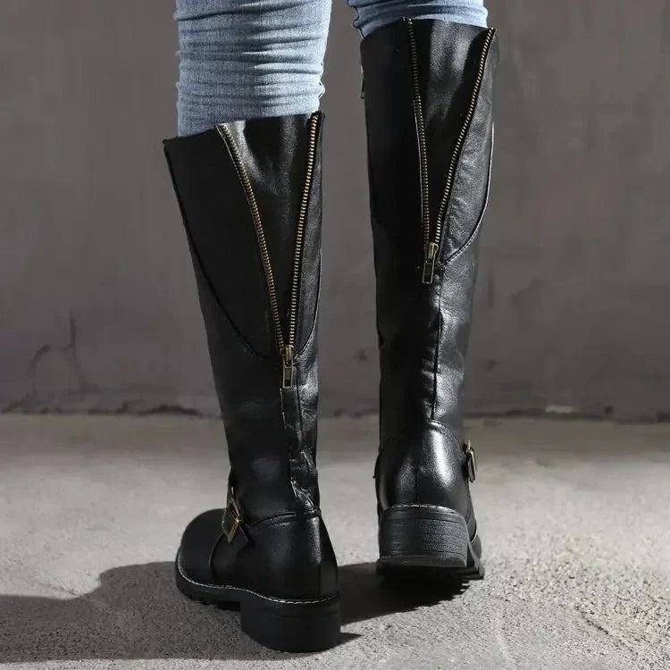 Bottes Élégantes en Cuir pour Femmes - Marie Montel